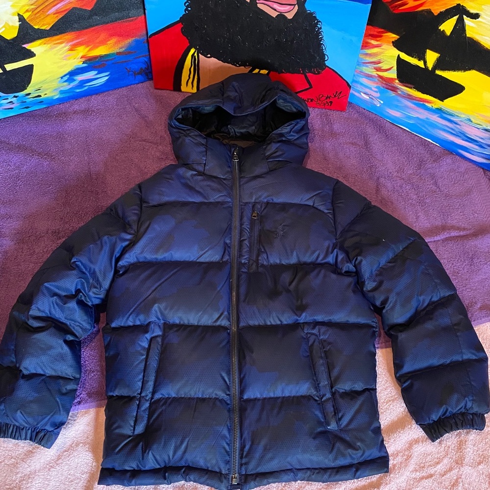 Ralph Lauren Army Blue Puffer